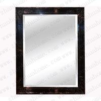 Painting shiny black wood wall mirror frame